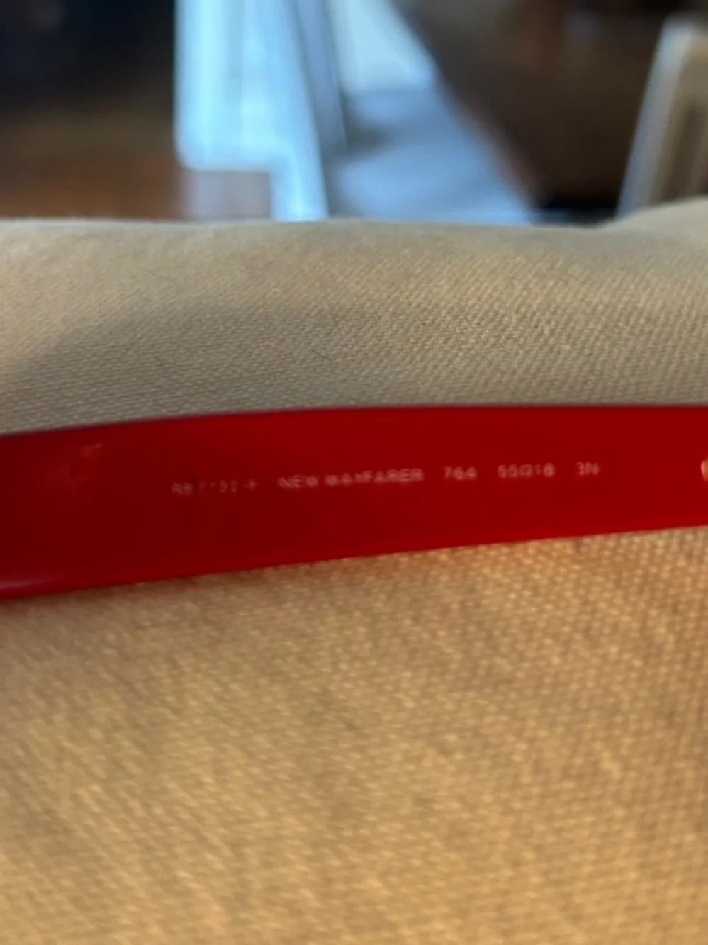 Ray-Ban Red Gloss Wayfarer Sunglasses ( prescription)
